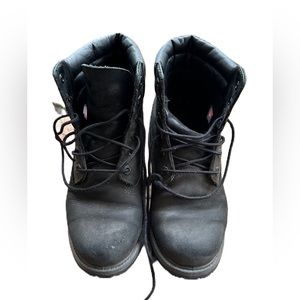 Timberland black leather size 7
